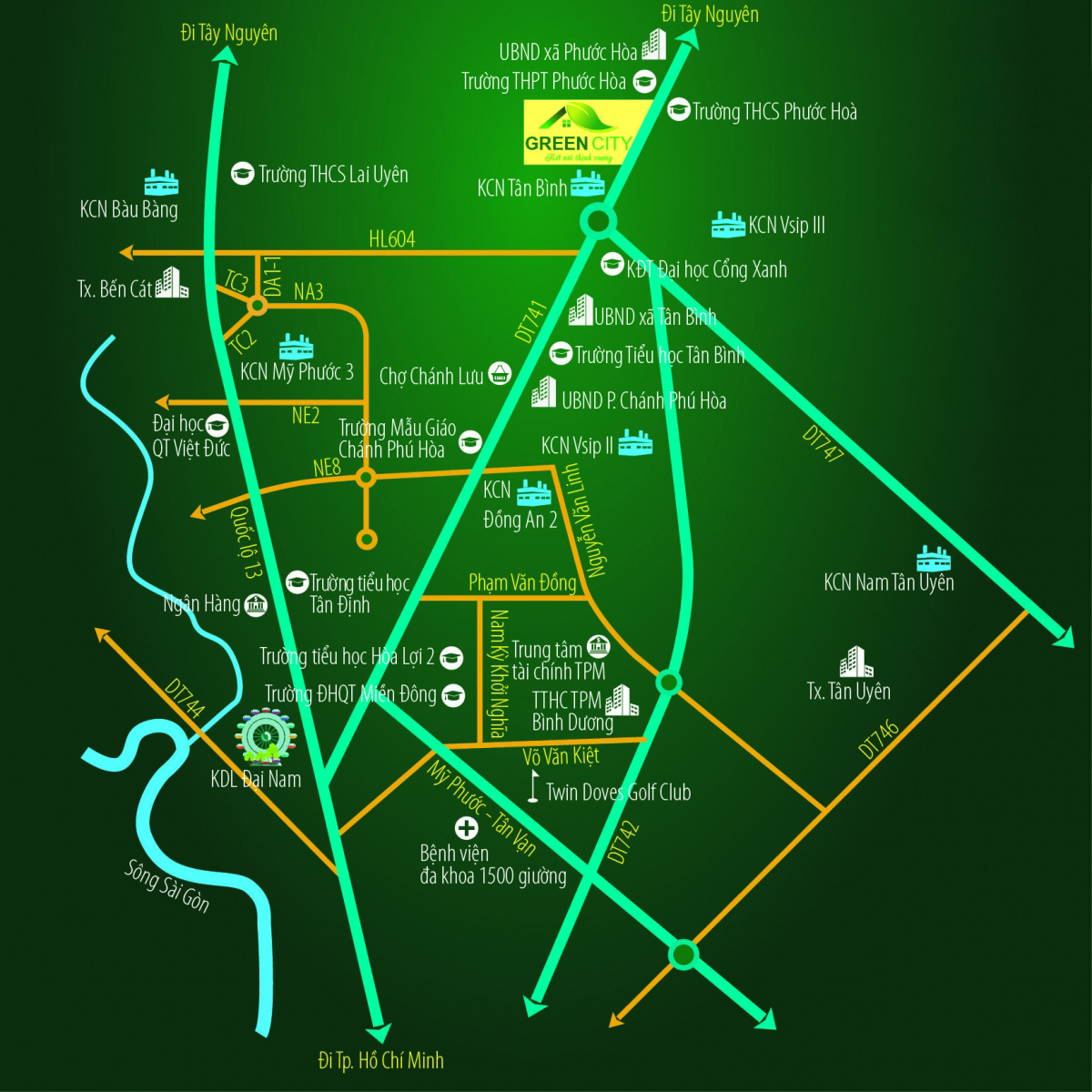 Bản đồ Phương Trường An 5 Green City